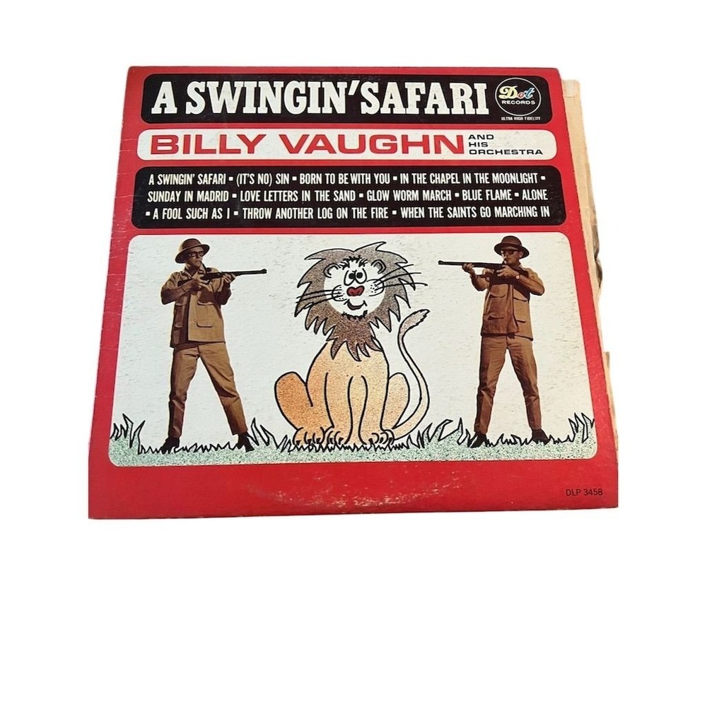Billy Vaughn "A Swingin' Safari" LP‎ 1962 Orchestral Easy Listening VG+ tested
